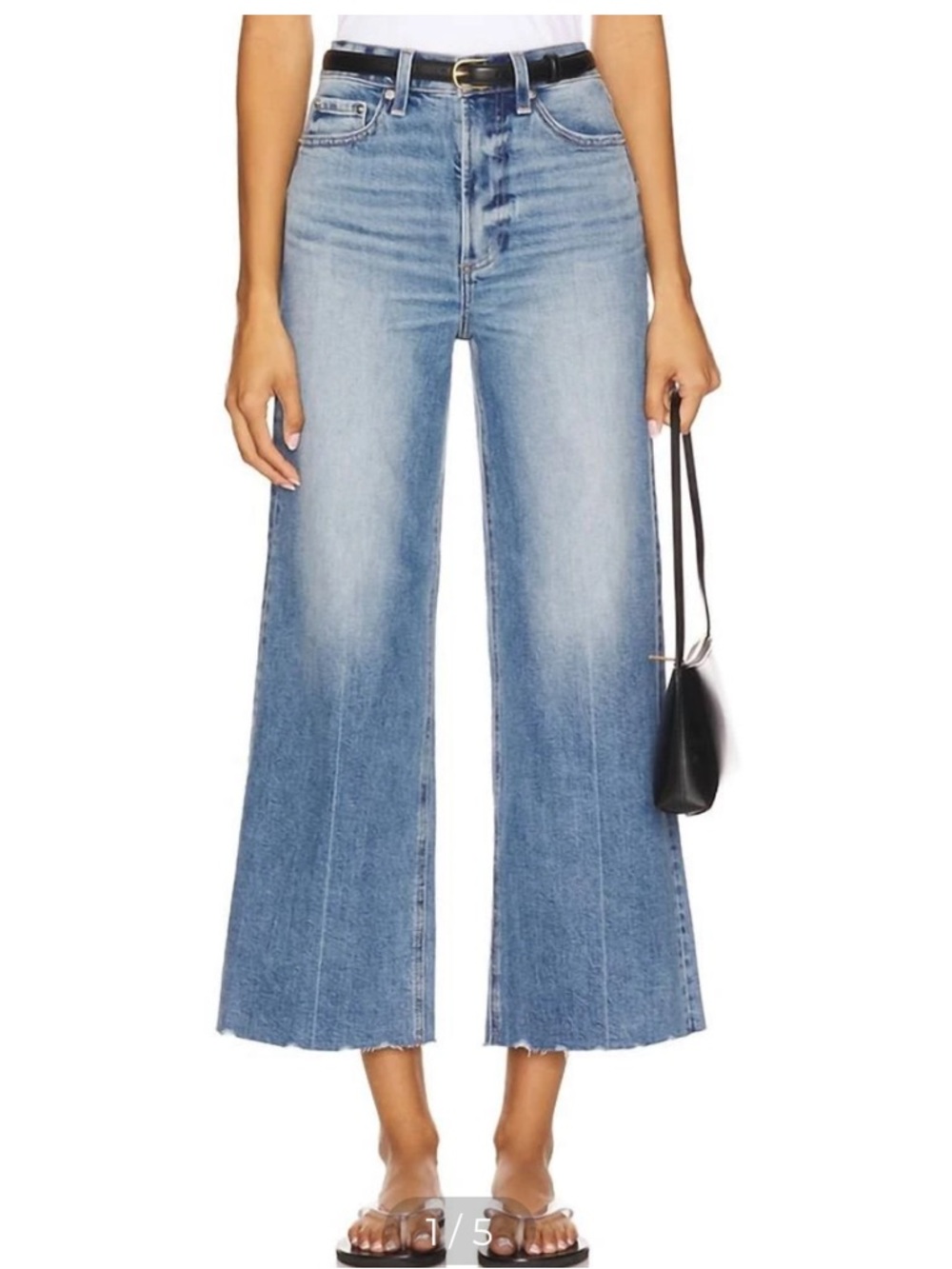 NWT Pistola Lana Crop High Rise Ultra Wide Leg | Size 30
